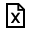 Icono de archivo de Excel